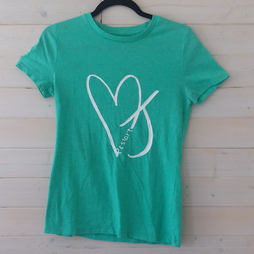 light blue green MOSSIMO SUPPLY CO tshrit